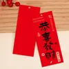 2026 Marca-páginas Tag de Texto Auspicioso de Ano Novo Dia de Ano Novo Ano do Cavalo Lembrança Caixa de Presente com Frutas Cartão Decorativo Chinês Novo