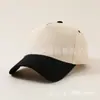 2025 Gorra de Béisbol Rígida de Cinco Piezas de Algodón Puro con Combinación de Colores Transfronteriza Gorra Trucker Bordada con Placa Ligera Estilo Unisex Casual