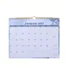 Calendario de Pared Transfronterizo 2027 Planificador Montado en Pared Horario Planificador Mensual Calendario Versión en Inglés Calendario Anual Diseño Personalizado