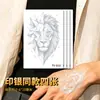 Pegatinas de tatuaje de león geométrico con lámina plateada, modernas y elegantes, impermeables y duraderas, adecuadas para hombres y mujeres, perfectas para el dorso de la mano o el brazo, un diseño genial y audaz