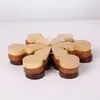 Tapete Drenante de Água, Ornamento Isolante de Calor para Mesa de Jantar, Tapete Isolante de Calor em Forma de Árvore, Suporte Dobrável de Bambu para Panela, Porta-Copos Criativo Doméstico Resistente a Altas Temperaturas