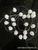 Cadena de luces decorativas LED de Navidad sombrero negro muñeco de nieve cabeza de ciervo luces de alambre de cobre decorativas luces decorativas para balcón patio venta al por mayor