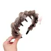 Diadema de Malla Graduada con Perlas de Bosque Brumoso de Caña Alta, Diadema Versátil para Recoger el Cabello Suelto y Peinar para Salidas