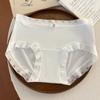 Ropa interior para niñas de seda helada, clase A para mujer, antibacteriana, clase a, 100% algodón puro, entrepierna extendida, transpirable, de cintura media, bragas para mujer