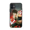 Capa de celular One Piece para iPhone 16, nova capa de celular com animação periférica de comércio exterior, Luffy Qiao Ba, capa de celular para casal