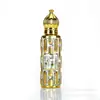 Botella de aceite esencial galvanizado 15ml botella de spray de vidrio bronceador botella secundaria de perfume de viaje botella vacía de cuenta para muestras cosméticas