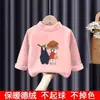 Camisetas Interiores de Terciopelo Doble Cara con Mangas Largas para Niñas para Otoño e Invierno, Tops Cálidos para Niños Talla Mediana y Grande, Camisetas de Cuello Semi-Alto para Niñas Pequeñas