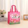 Bolsa de mano de tela no tejida de Pascua, bolsa con estampado de conejo de dibujos animados, bolsa de embalaje con estampado de huevo de Pascua