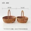Companhia de Flores Sombra Cesta Pequena de Flores Buquê de Flores Frescas Materiais de Embalagem para Arranjo Floral Tecida à Mão Estilo Pastoral Simples Loja de Flores para Presente