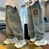 Jeans Holgados para Niños Primavera y Otoño 2026 Nuevo Estilo Coreano Modernos Pantalones tipo Papá para Niños Mayores Pantalones Rectos Versátiles para Otoño