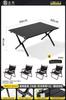 Mesa y Sillas Plegables para Exterior Mesa y Sillas para Camping Mesa Enrollable Tipo Huevo Juego de Mesa y Sillas Portátiles para Camping Picnic Equipo para Puesto de Mesa