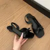 Sandalias tipo moño estilo francés para mujer, nuevo modelo verano 2026, que aumentan la altura, hermosas, perfectas con faldas, cómodas para los pies, sandalias romanas