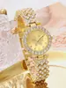 Relógio feminino com pulseira de aço, série borboleta, moderno e casual, relógio feminino de quartzo com pulseira de aço e diamantes, relógio para exames para mulheres