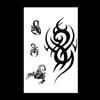Pegatinas para Tatuaje de Brazo Flor de Punto Letras Simuladas Sánscrito Cabeza de Lobo Llama Zhao Yun Monje Tang Cabeza de Calavera Flor Águila Ciervo Loto