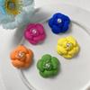 Pintura de goma esmerilada flor estambre de perla diy accesorios acrílicos aretes pasador funda de teléfono material femenino al por mayor