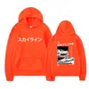 Sudadera con capucha casual de moda callejera con estampado de letras D de doble cara, estilo Anime Drift Ae86, para hombres y mujeres