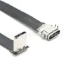Cable Flexible Tipo C en Ángulo a Tipo C Recto FPC Cable de Carga y Datos Tipo C Macho a Hembra