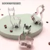 Juego de Moldes para Galletas Personalizados Dibujos Animados de Animales Granja de Alpacas Acero Inoxidable Molde para Galletas Herramienta para Hornear Molde de Corte