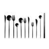 304 Cucharas Portuguesas de Gama Completa para Comida Occidental Mate Retro Vajilla Cuchillo para Bistec y Tenedor Cuchara Cuchillo para Postre Juego de Cucharas para Helado