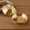 Bol Coreano de Acero Inoxidable 304 para Fideos Fríos, Bol Dorado, Bol para Ensalada de Frutas, Bol Comercial para Fideos Caracol, Bol para Fideos Instantáneos, Bol para Bibimbap