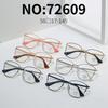 Montura de gafas de aleación moderna, tallada, con combinación, ultraligera, moderna, para jóvenes, con protección contra la luz azul, ideal para correr, informal, duradera y explosiva 72609