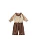 Bangxuan Ropa para Niños Nueva Ropa de Otoño para Niños Estilo Bosque Ropa de Otoño Chaleco Suéter para Niñas Conjunto de Tres Piezas Traje para Niñas