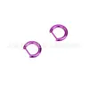 Aretes de Titanio F136 Aleación G23 de Aguja Recta Forma de D Tachuelas para Lóbulo de la Oreja Anillo Liso para Nariz Labio Puños para Oreja Piercing Geométricos