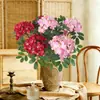 Flores de Gardenia Artificiales, Ramos de Flores Falsas Realistas de Alta Gama, Arreglos Florales para Sala de Estar, Decoraciones de Arte con Flores Secas, Exhibiciones Florales