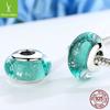 Venta al por mayor de fábrica Dini icónico luz y sombra plata esterlina S925 cuentas de vidrio DIY accesorios para pulsera de cuentas SCZ021