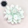 Nuevas Flores Pequeñas Florales de Gasa Hechas a Mano de 8 cm, Accesorios para Adornos de Cabello, Flores de Rosa de Tela Tridimensionales para Ropa DIY