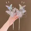 Adorno de Cabeça Original para Noiva, Requintado Acessório de Cabelo Feito à Mão Estilo Coreano, Presilha Doce Estilo Floresta, Acessório Simples para Vestido de Casamento