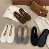 Zapatos Planos Mary Jane con Lazo Nuevo Otoño/Invierno 2026 para Mujer, Boca Baja, Cálidos, Punta Cuadrada, Con Peluche, Mocasines