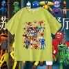 Camiseta de manga curta Pizzy& # 39;s Parlor Susie's Restaurant para meninos, blusa de verão para crianças mais velhas, tendência de meia manga