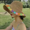 Chapéu de Palha com Cadarço de Verão para Mulheres, Chapéu Versátil com Proteção Solar para Férias na Praia, Perfeito para Fotos