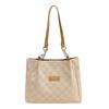 Bolso de Gran Capacidad para Mujer 2024 Nueva Tendencia de Moda Bolso Tote con Letras y Cuadrícula de Toalla de Color Contrastante Bolso de Hombro para Viaje