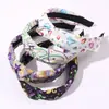 Diadema Nudo de Estrella de Carnaval Europeo y Americano Transfronteriza para Mujer, Diadema de Moda Personalizada con Estampado Colorido, Accesorio para el Cabello de Fiesta y Festival