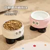 Comedero elevado para gatos de acero inoxidable con protección para el cuello, antideslizante, cuenco desmontable para gatos y perros, cuenco de agua, suministros para mascotas, cuenco de comida