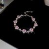 Pulseira Redonda de Zircônia Amorosa Estilo Coreano Luxo Acessível Pulseira Elegante de Alta Qualidade Moda Simples Estilo Popular da Internet Joias de Pulseira