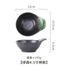 Plato de cerámica para condimentos estilo japonés vajilla de cocina sushi snack creativo plato pequeño con asa plato para salsa para hot pot venta al por mayor