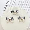 Cuadros Clásicos Blanco y Negro Encaje Botones Lazo Tela DIY Ropa Zapatos y Calcetines Bolsas Accesorios Accesorios para Funda de Teléfono Móvil
