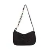 Bolso de hombro cruzado de moda para debajo del brazo con alto atractivo estético, bolso de mano estilo coreano con lazo para mujer, bolsa de gran capacidad para ir al trabajo y salir