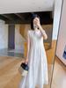 Saia White Moon Chanson! Vestido de Alfaiataria com Textura Floral Bordada em Tencel Vestido Estilo Férias
