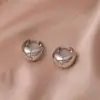 Pendientes de Aro Retro de Alta Gama Estilo Francés para Mujer, Pendientes de Aro Lisos Simples Versátiles, Accesorios de Aro de Moda para Caras Cuadradas y Redondas