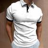 Comércio Exterior Transfronteiriço Camisa Polo Masculina T-shirt Novo Verão Manga Curta Top Popular Moda Popular Camisa Polo
