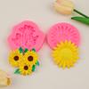 Crisantemo Peonía Flor Girasol Silicona Fondant Pastel Girasol Chocolate Accesorios Decorativos Yeso Arcilla Suave
