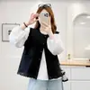 [Especial] Otoño Temprano 2026 Nuevo Estilo Coreano Talla Grande Chaleco de Encaje para Mujer Chaleco Casual Chic 0952