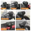 Interruptor de Manillar Modificado para Vehículo Eléctrico Doble Flash Motocicleta Led Aleación de Aluminio Multifunción Foco Faro Combinado