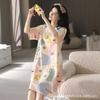 Pijamas mulheres verão estilo coreano pijamas mulheres verão nightdress manga curta mulheres verão home wear terno estudante bonito plus size