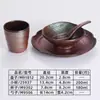 Louças no mesmo estilo de Shanye Fengshan Huanhuanshan, prato com gelo seco de sopa azeda de cogumelos selvagens Yunnan-Guizhou, prato de carne para restaurante de hot pot