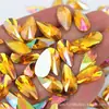 9*18Mmab Color Gota de Agua Rhinestones Acrílicos Rhinestones de Fondo Plano para Joyería Manualidades Decoración Accesorios de Ropa Materiales DIY